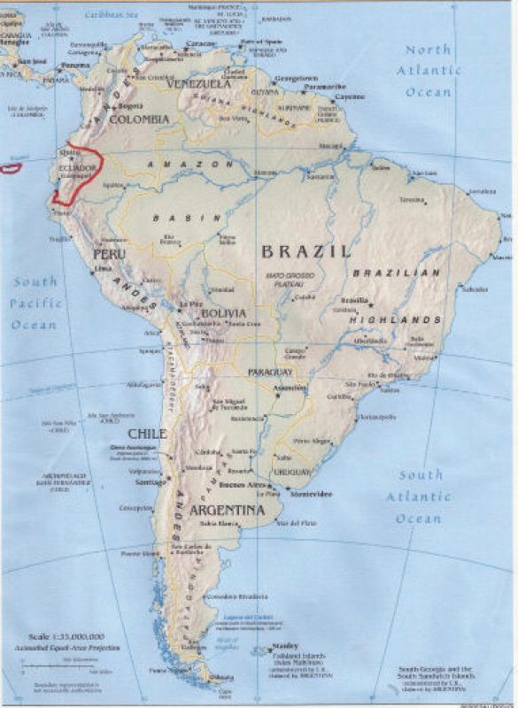 Übersicht Südamerika